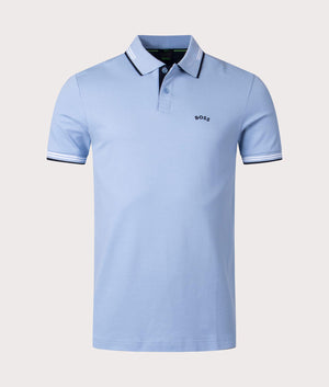 Curved-Paul-Polo-Shirt-Blue-BOSS-EQVVS-Front