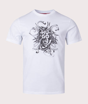 Dinkerton-T-Shirt-White-HUGO-EQVVS-Front-Image