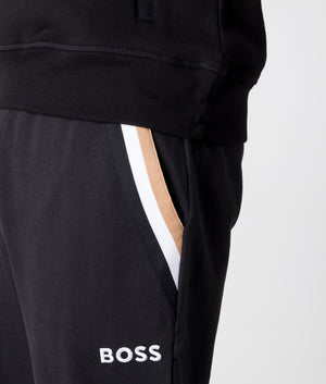 Iconic Joggers, Black, BOSS, EQVVS, Detail 