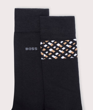 BOSS 2 Pack RS Mono Block CC Socks Black Detail EQVVS