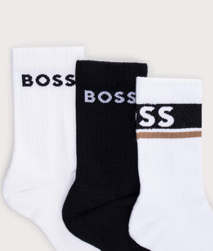 3 Pack QS Design CC Socks Open Miscellaneous Detail BOSS at EQVVS 