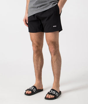 BOSS Tio Swim Shorts Black, EQVVS. AngleShot.