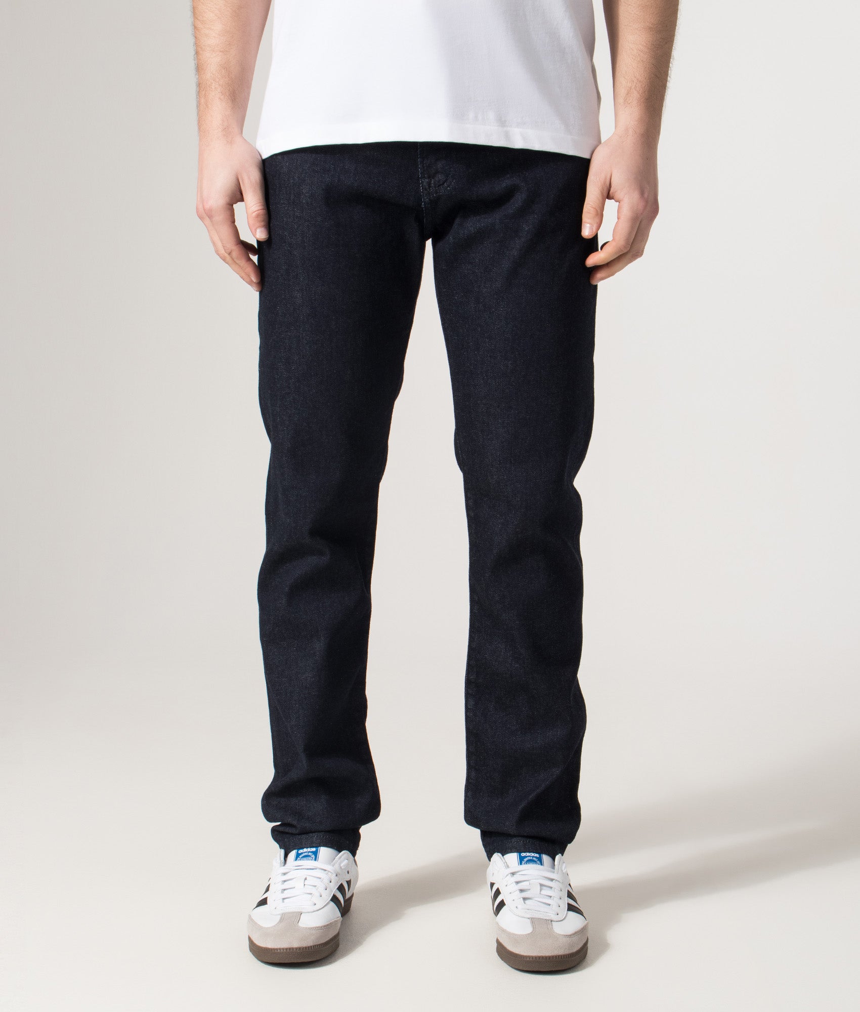 Regular Fit Maine Comfort Stretch BC-C Jeans in Deep Indigo | EQVVS | Front model shot 