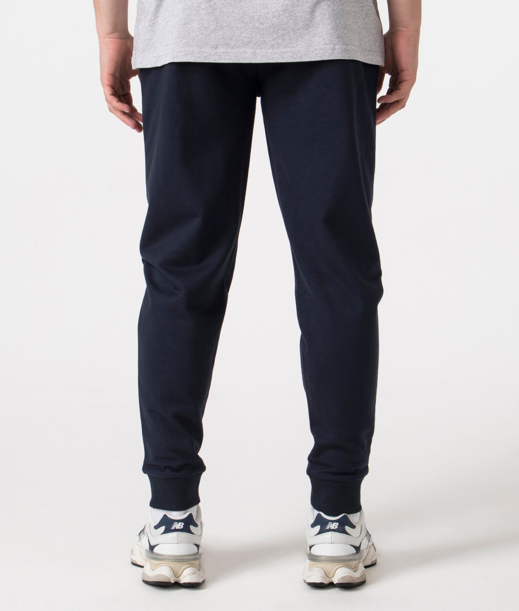 BOSS Fashion Joggers in Dark Blue, 100% Cotton Back Shot at EQVVS