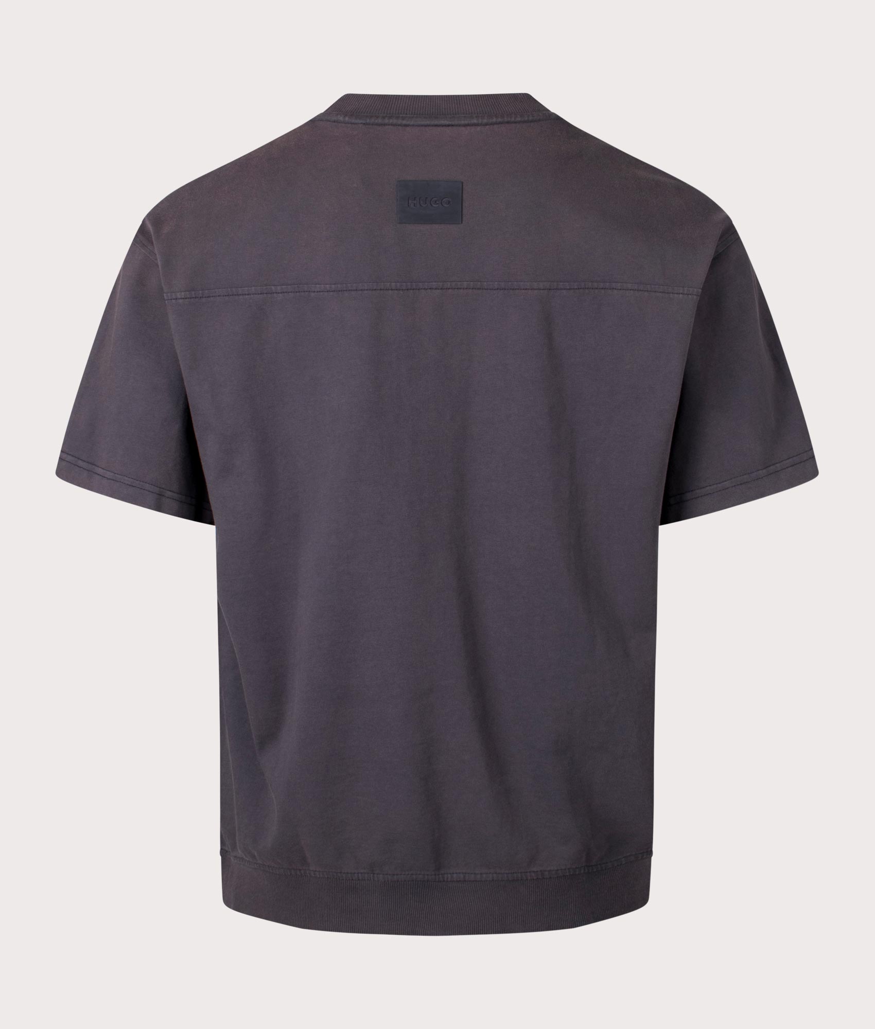 HUGO Oversized Dandalor T-Shirt in Black Back Shot at EQVVS