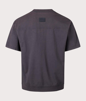 HUGO Oversized Dandalor T-Shirt in Black Back Shot at EQVVS