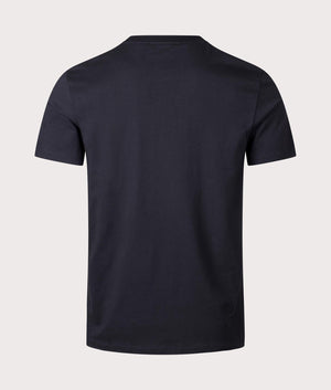 HUGO Detzington241 T-Shirt in Black with Chest Logo Back Shot at EQVVS
