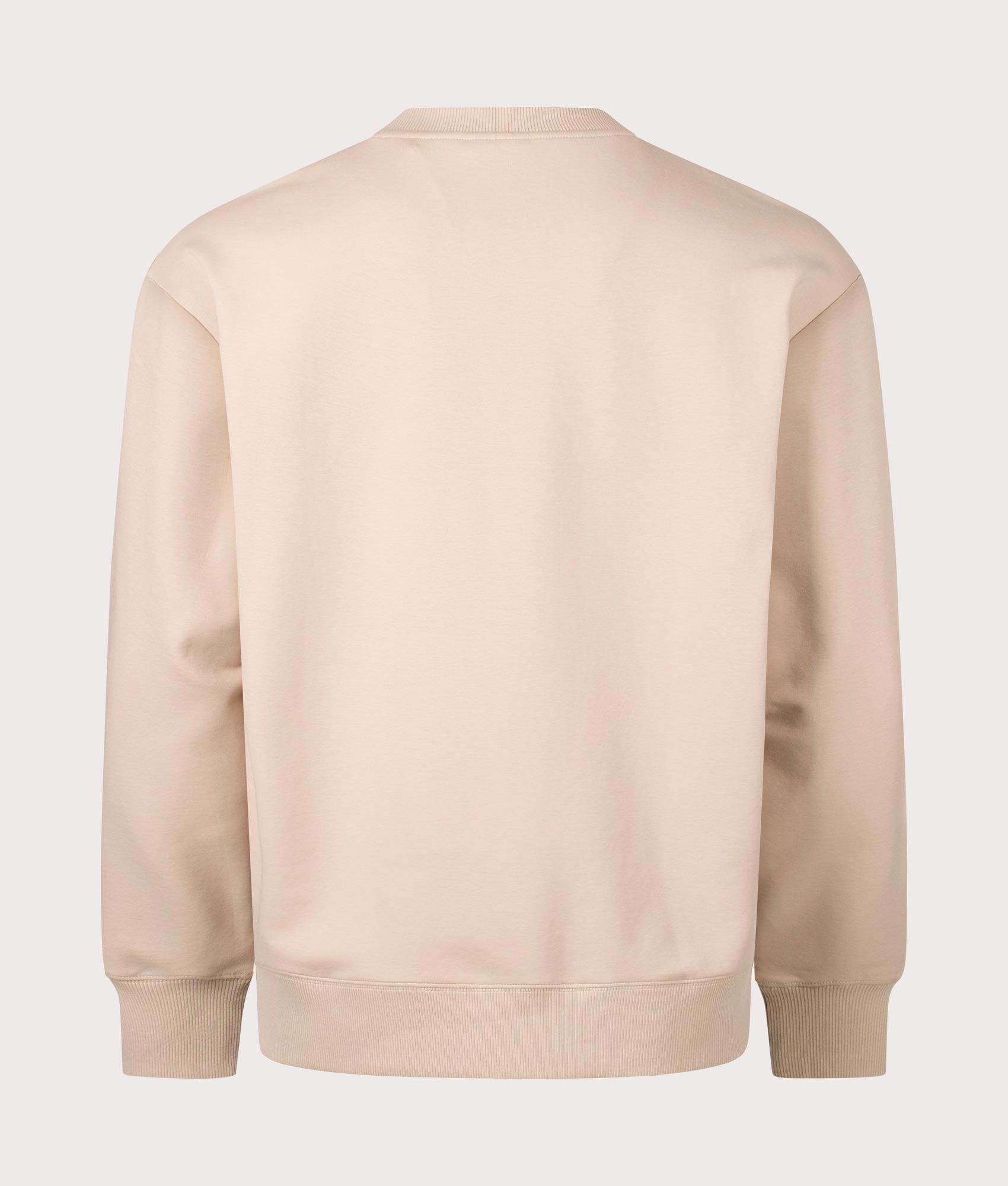Relaxed Fit Dettil Sweatshirt in Medium Beige | HUGO | EQVVS back shot
