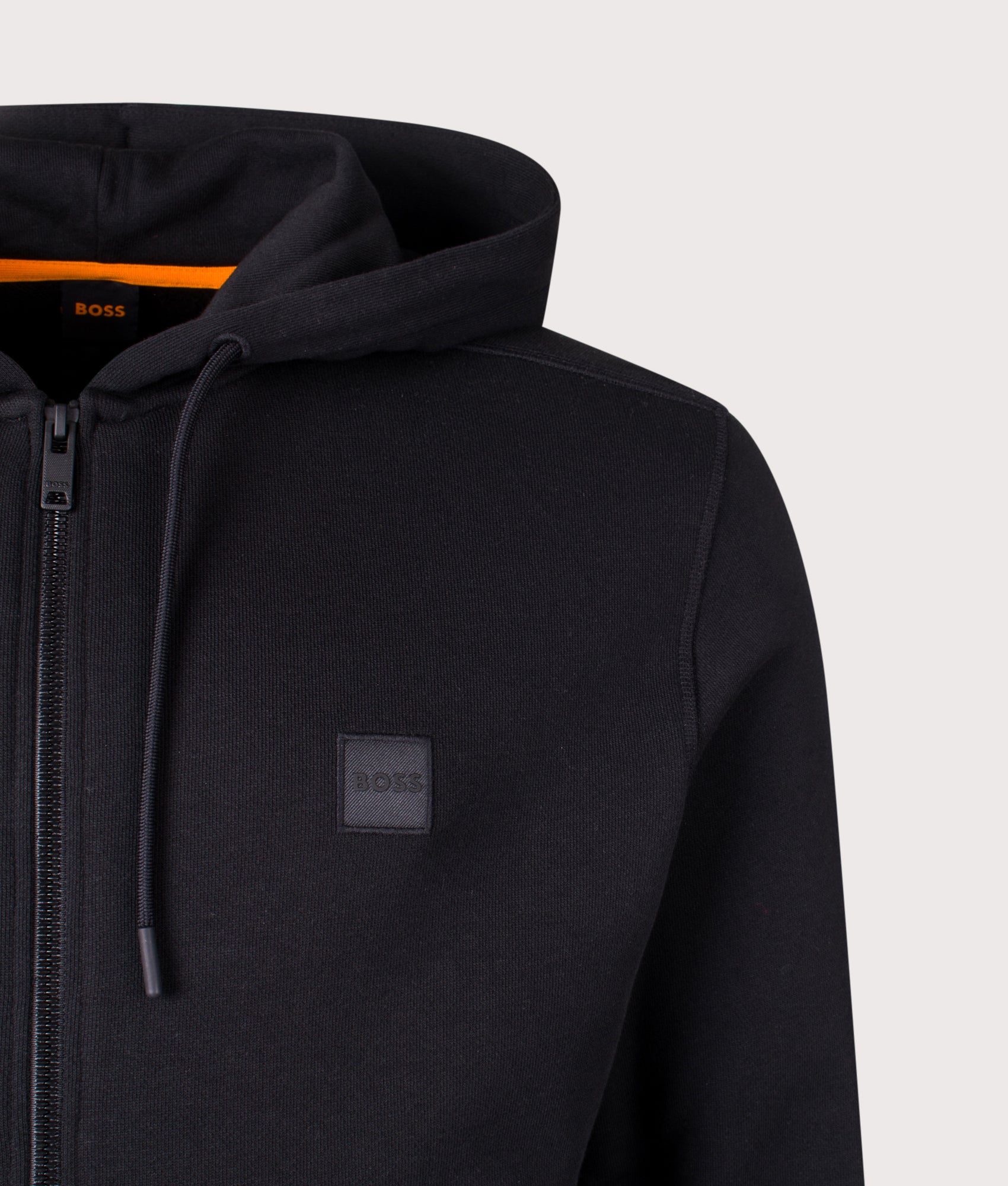 Zip Through Zetalky Hoodie. Shot by EQVVS. Detail shot.