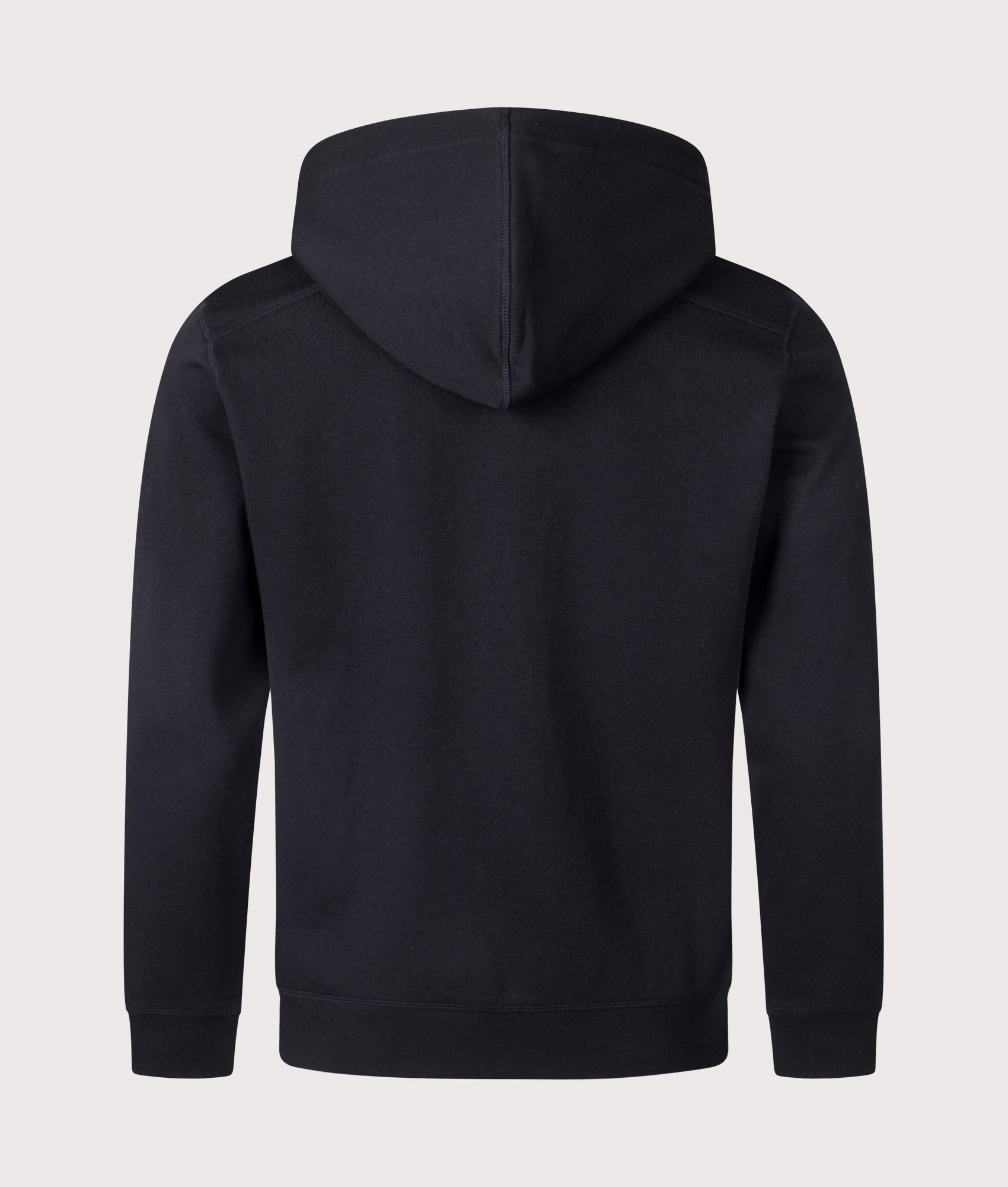 Zip Through Zetalky Hoodie. Shot by EQVVS. Back shot.