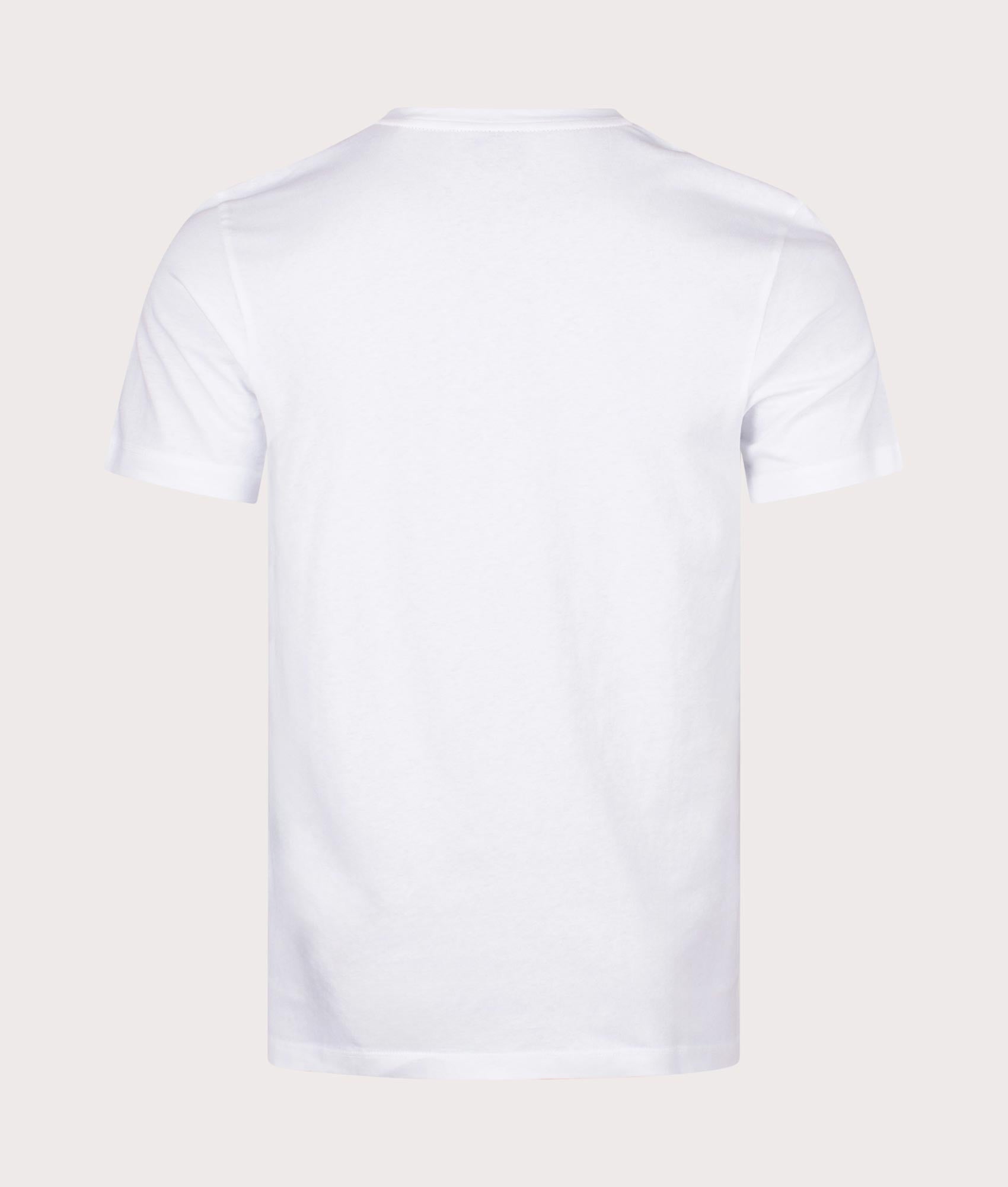 Boss orange Relaxed Fit Tales T-Shirt in 100 white back shot at eqvvs