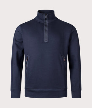 Zecompany-Quarter-Zip-Sweatshirt-Dark-Blue- BOSS-EQVVS