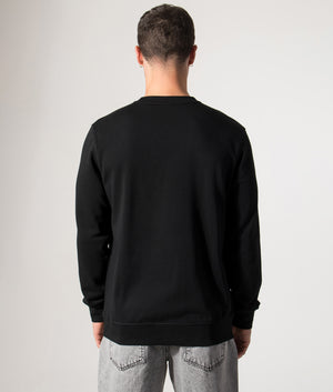 BOSS Relaxed Fit Westart in Black at EQVVS Menswear.  Model back shot.