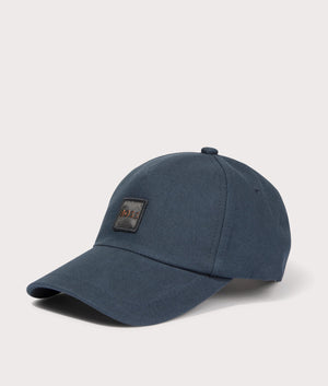 Fresco Cap in Dark Blue by Boss. EQVVS Side Angle Shot.