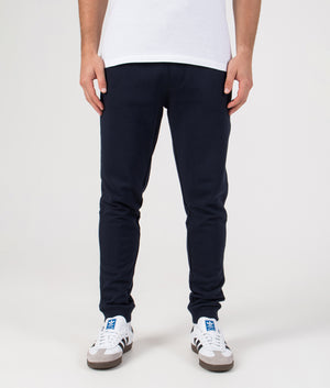 Regular Fit Sestart Joggers in Dark Blue | 100% Cotton | BOSS | EQVVS | Front model shot