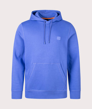 BOSS Wetalk Hoodie in Bright Purple front shot at EQVVS