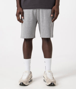 BOSS Authentic Shorts in Grey 100% Cotton Front Shot at EQVVS