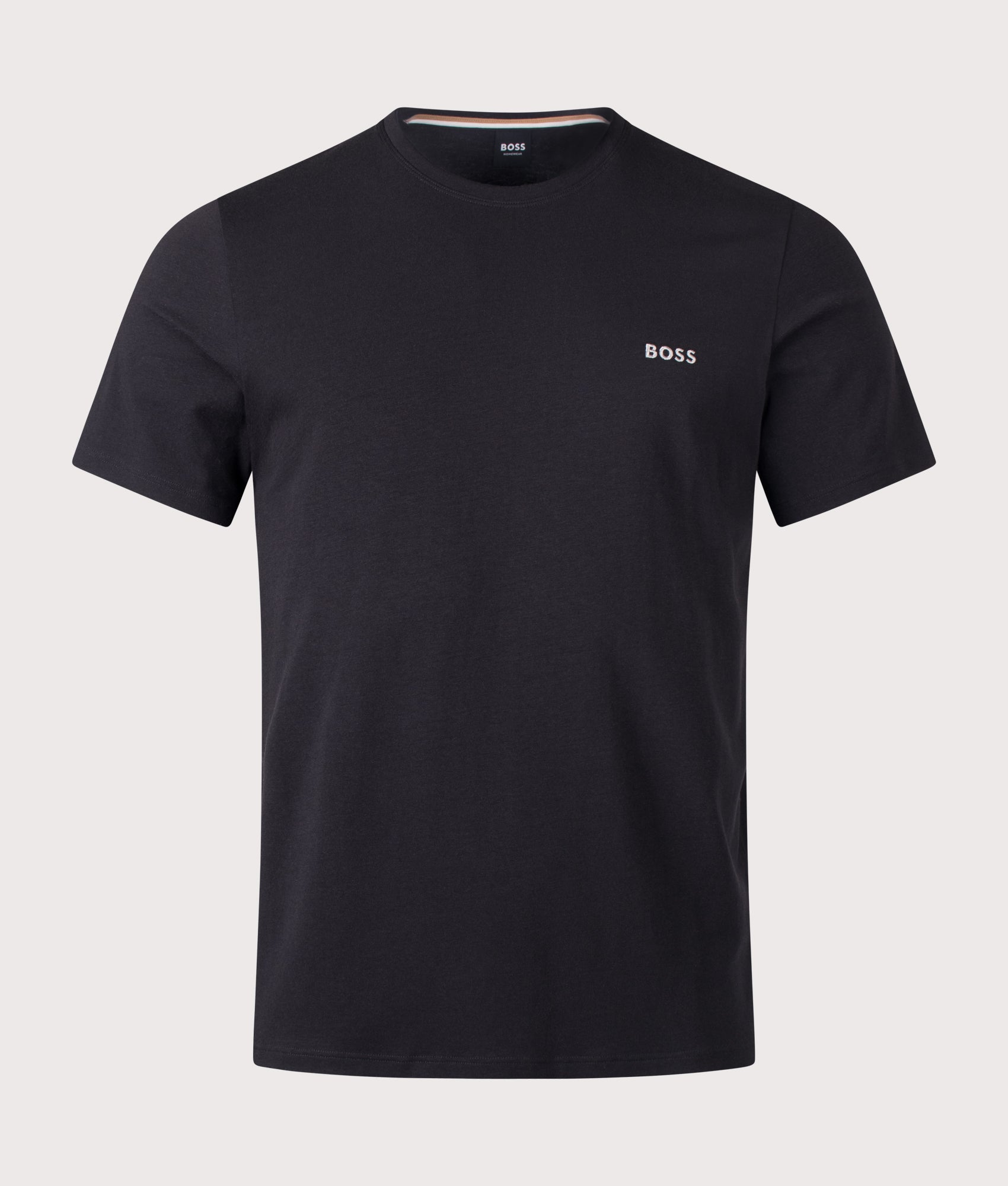 BOSS Mix & Match T-Shirt in Black at EQVVS Menswear. Front shot.