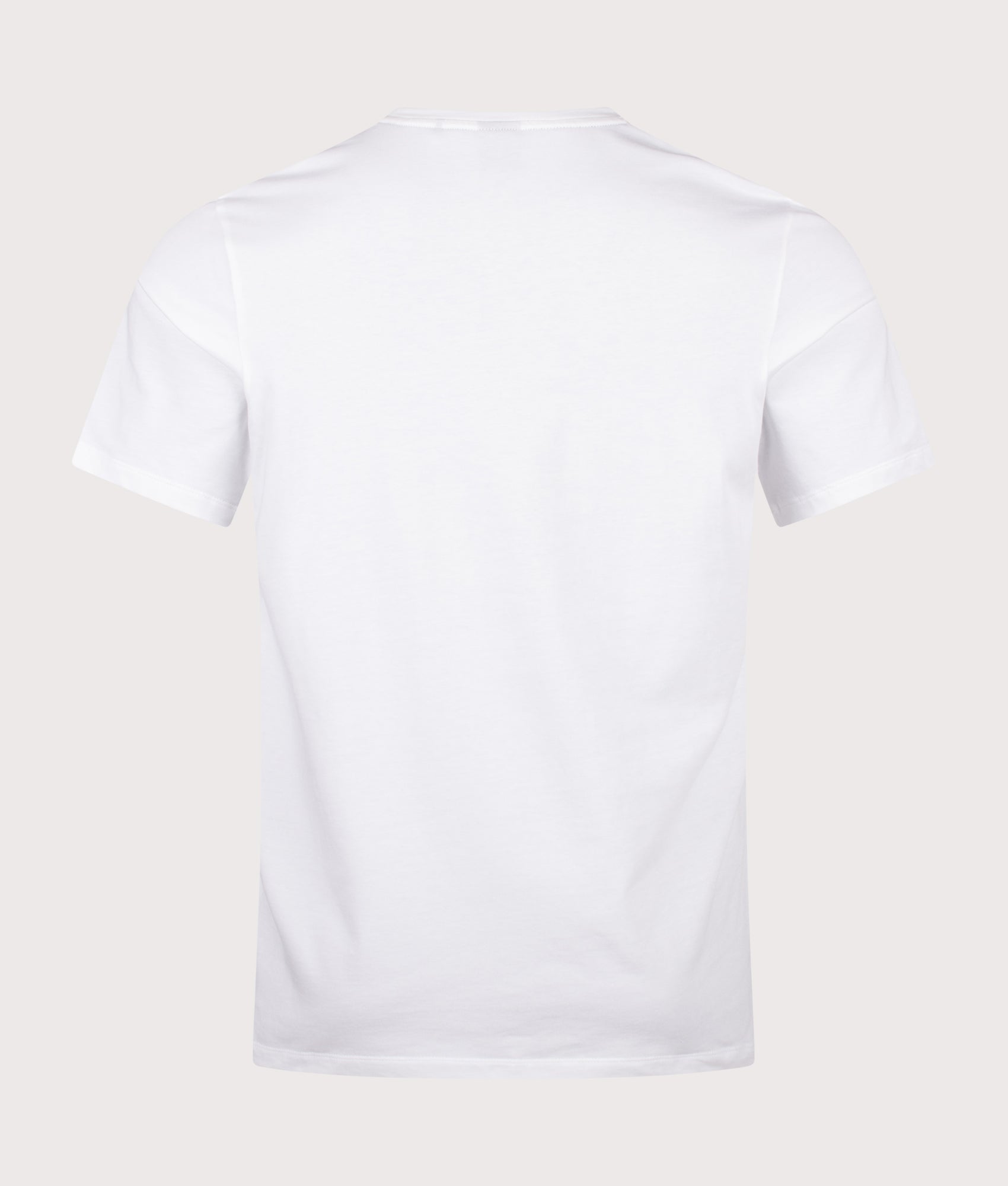 BOSS Mix & Match T-Shirt in White at EQVVS Menswear. Back shot.