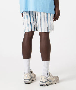 BOSS Sandrew 3 Shorts with Blue Stripes Back Shot at EQVVS