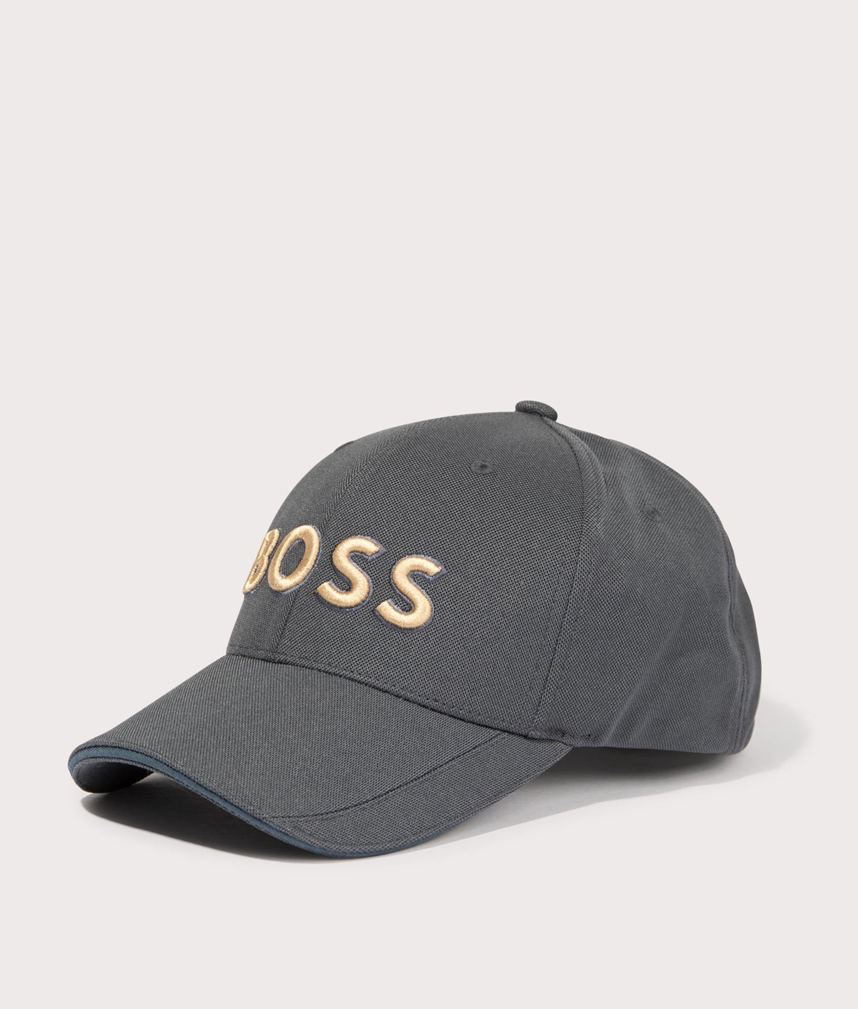 US Cap in Charcoal by Boss. EQVVS Side Angle Shot.