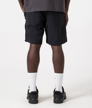 Jad 242 Shorts in Black by Hugo. EQVVS Back Angle Shot.