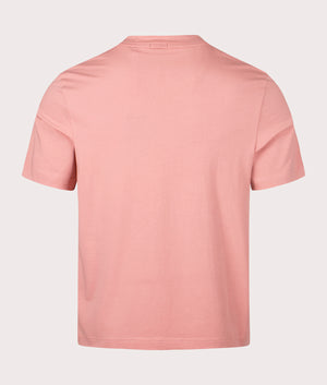 Tchup T-Shirt in Open Pink by Boss. EQVVS Back Angle Shot.