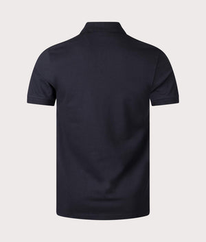 BOSS Slim Fit Passenger Polo Shirt in Black Back Shot EQVVS