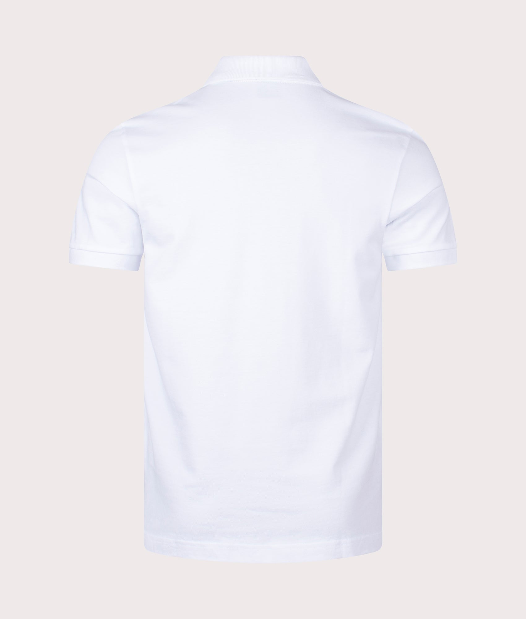 BOSS Slim Fit Passenger Polo Shirt in White back Shot EQVVS