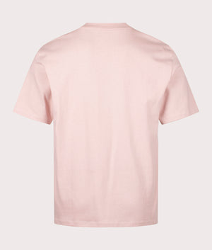 Relaxed Fit Dapolino T-Shirt in Light Pastel Pink. EQVVS Back Angle Shot.