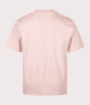 Relaxed Fit Dapolino T-Shirt in Light Pastel Pink. EQVVS Back Angle Shot.