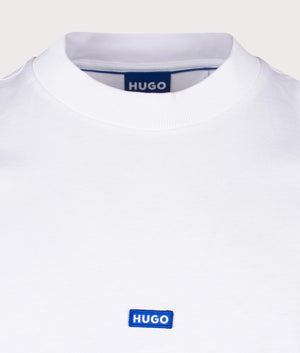 Nieros T-Shirt in White by Hugo. EQVVS Detail Shot.