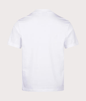 Nieros T-Shirt in White by Hugo. EQVVS Back Angle Shot.