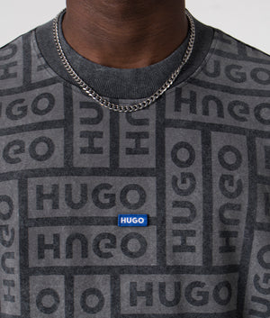 Nidane T-Shirt in Open Grey by Hugo. EQVVS Detail Shot.