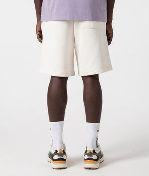 Relaxed Fit Nomario Sweat Shorts in 121 open white back shot at EQVVS