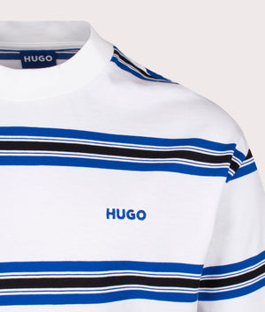 Natinolo T-Shirt in White by Hugo. EQVVS Detail Shot.