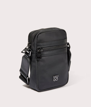 Elliott N Rep mini Bag in Black by Hugo. EQVVS Side Angle Shot.