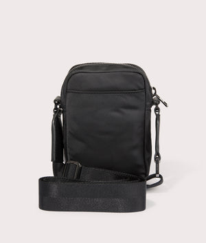 Elliott N Rep mini Bag in Black by Hugo. EQVVS Back Angle Shot.