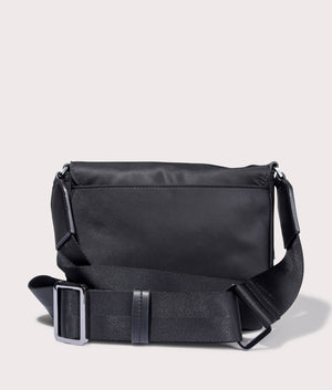 Elliott Crossbody Bag in Black by Hugo. EQVVS Back Angle Shot.