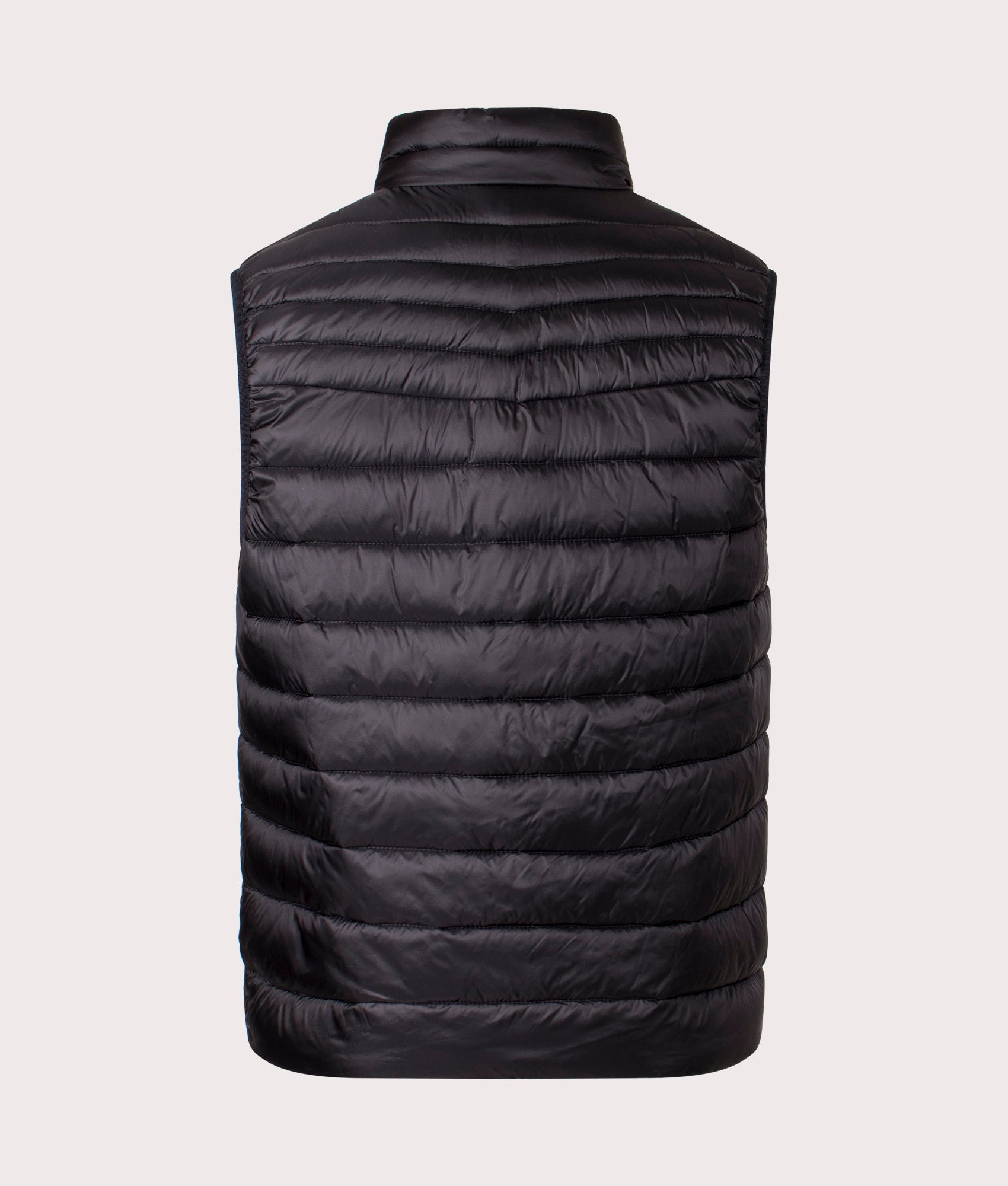 BOSS Slim Fit Odeno1 Gilet for Men in Black at EQVVS. Back Shot