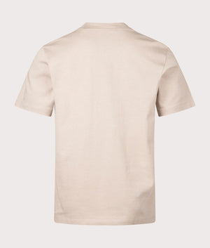 HUGO Relaxed Fit Dapolino T-Shirt in Medium Beige Back Shot at EQVVS