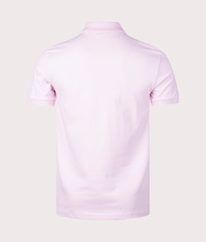 BOSS Slim Fit Passenger Polo Shirt in Light & Pastel Pink back Shot EQVVS