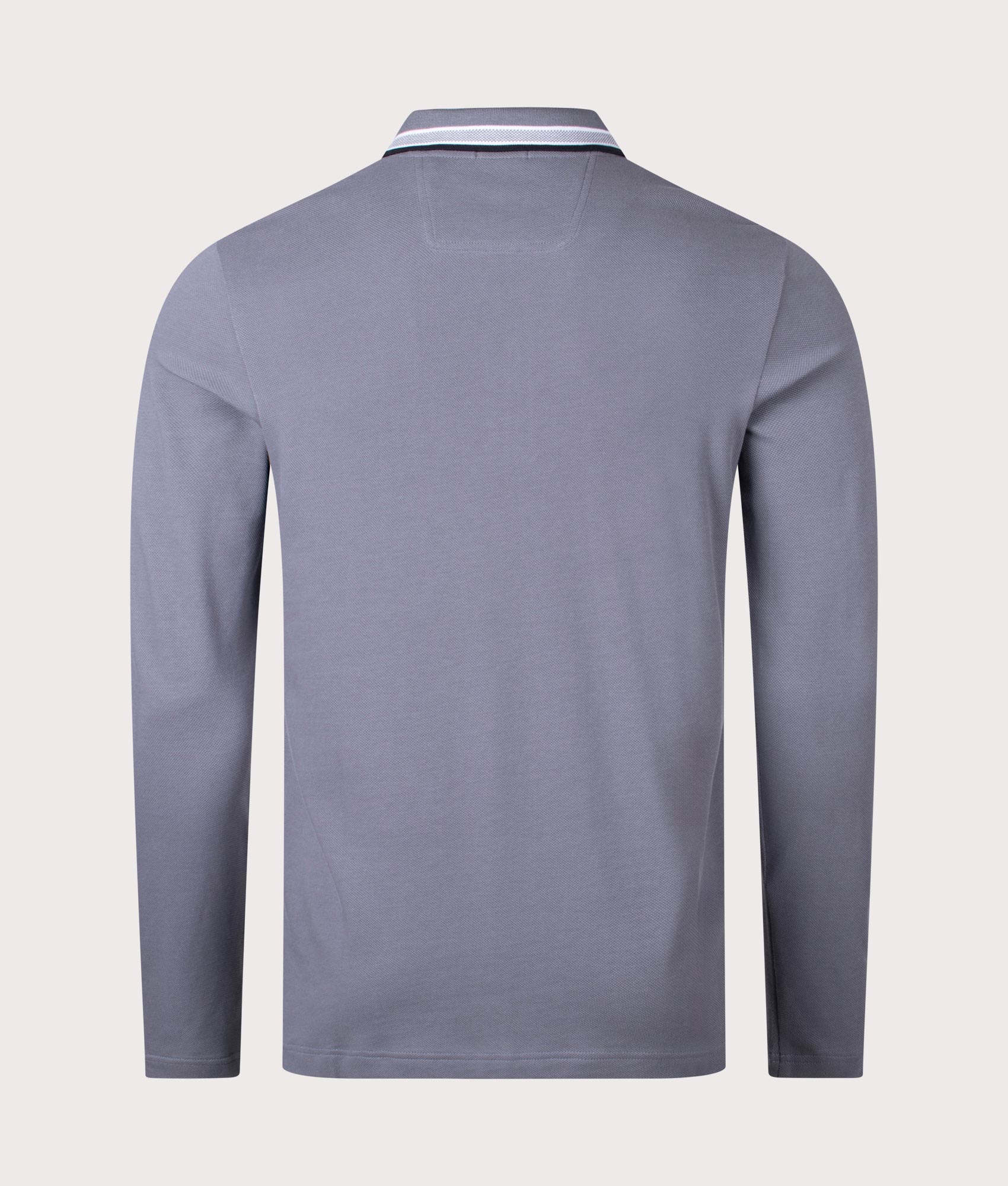 Plisy Long Sleeve Polo Shirt Medium Grey - BOSS - EQVVS
