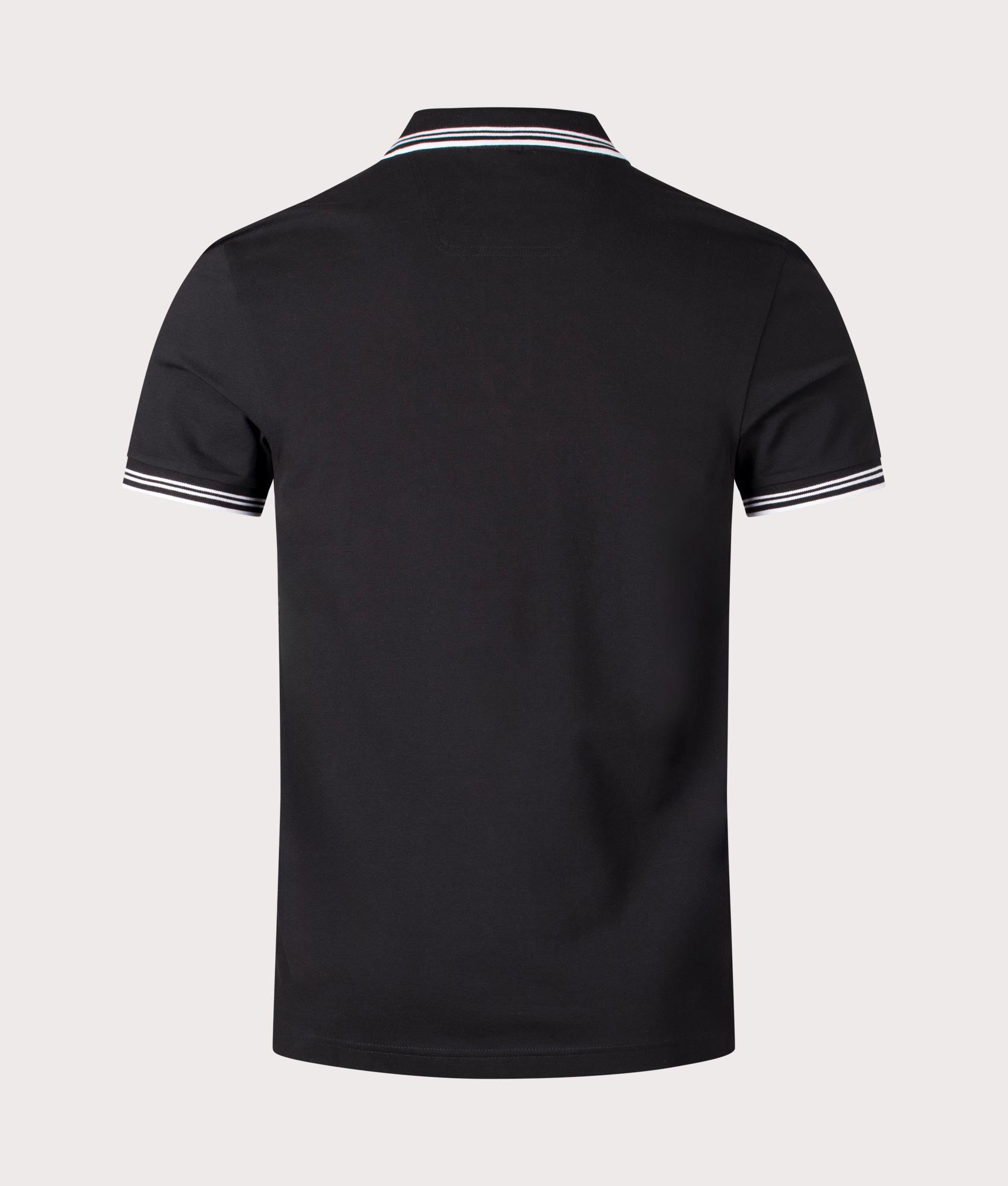 BOSS Slim Fit Paul Polo Shirt in Black for men at EQVVS Back Shot Shot