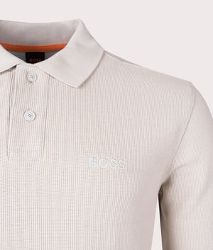 Petempesto Long Sleeve Polo Shirt in Light Beige | EQVVS Petempesto Long Sleeve Polo Shirt in Light Beige | EQVVS