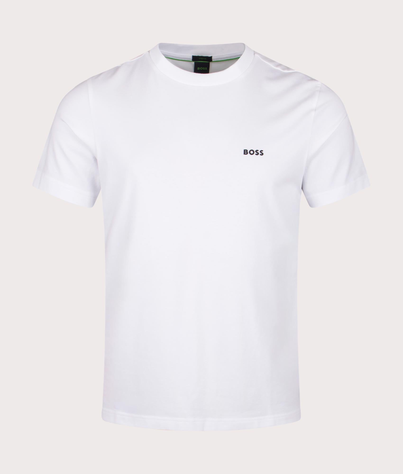 BOSS Crew Neck Tee T-Shirt in white for Men at EQVVS front shot
