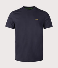 Crew Neck Tee T-Shirt: 401 Dark Blue 