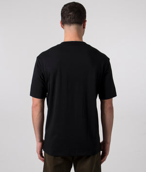 Dooling T-Shirt in Black | HUGO | EQVVS back model shot