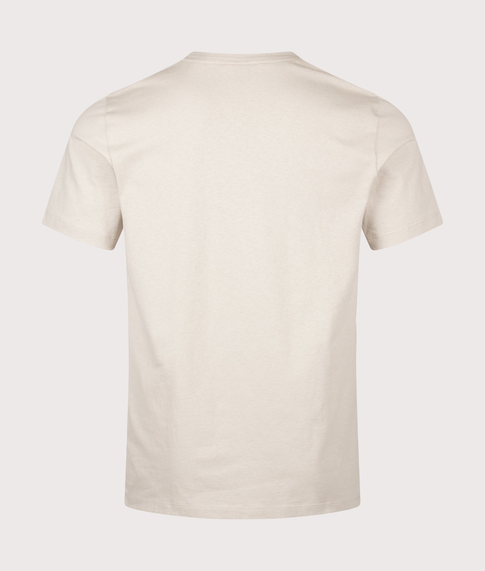 BOSS Regular Fit Tales T-Shirt in Light Beige at EQVVS Menswear. Back shot.