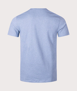 Tales T-Shirt in Open Blue by Boss. EQVVS Back Angle Shot.